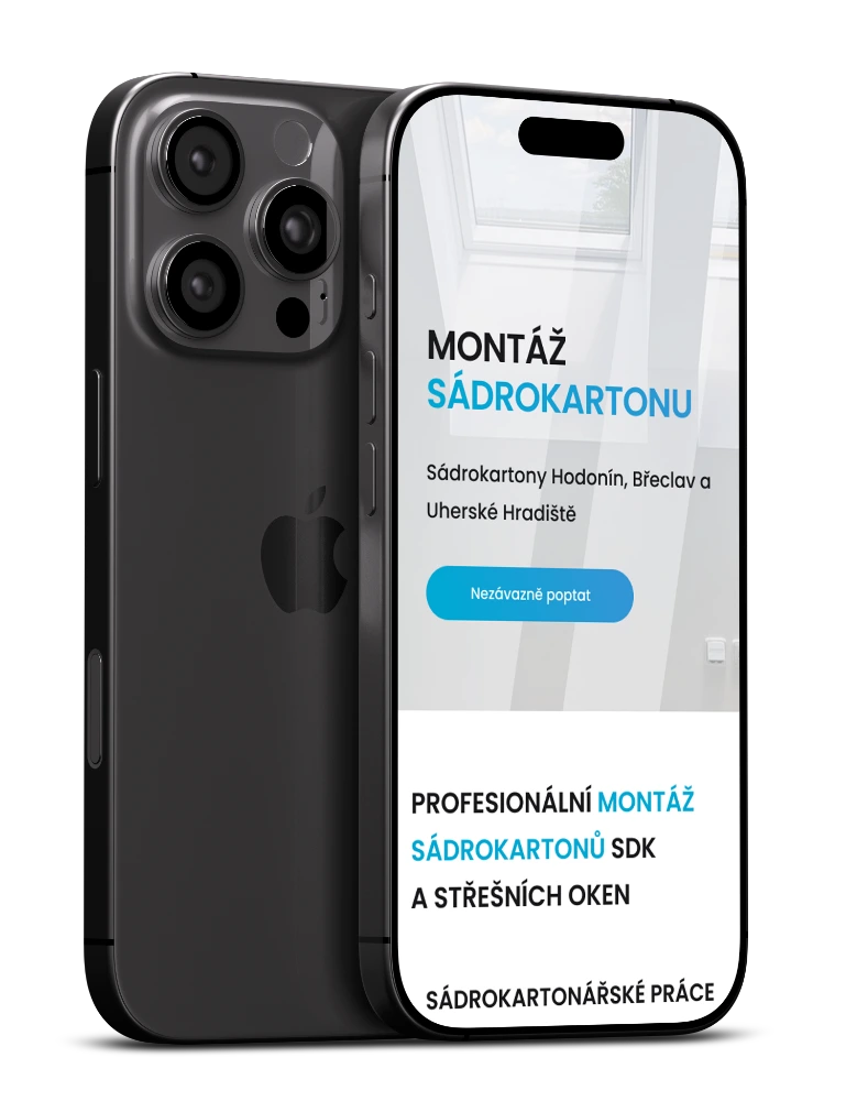 Responzivní web - Sádrokartony Konečný